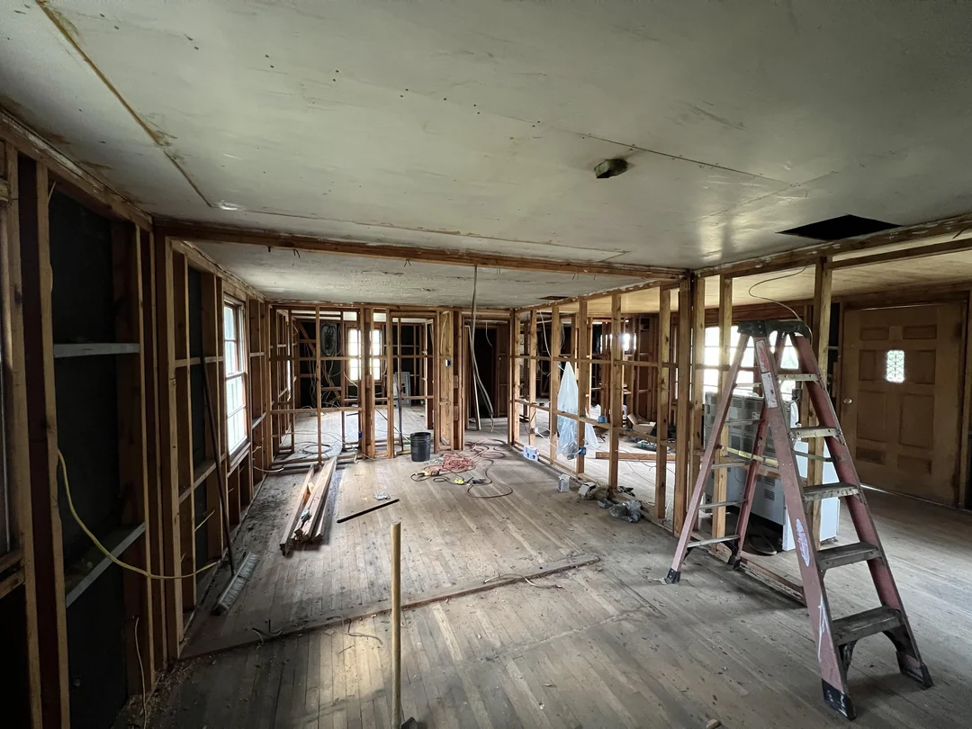 New Construction spray foam insulation